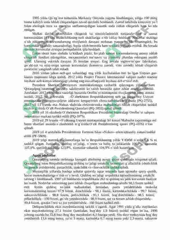 MUSTAQILLIK YILLARIDA QORAQALPOG’ISTON RESPUBLIKASI 8