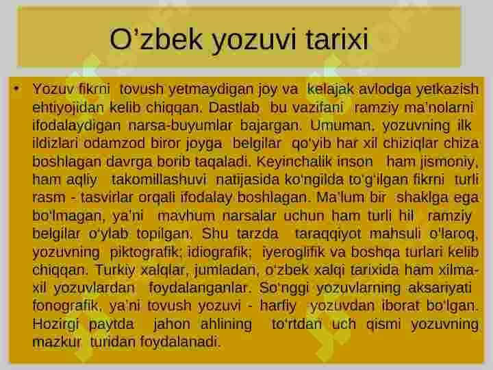 Ona tili grafikasi (yozuv tizimi)  haqida ma’lumot 4