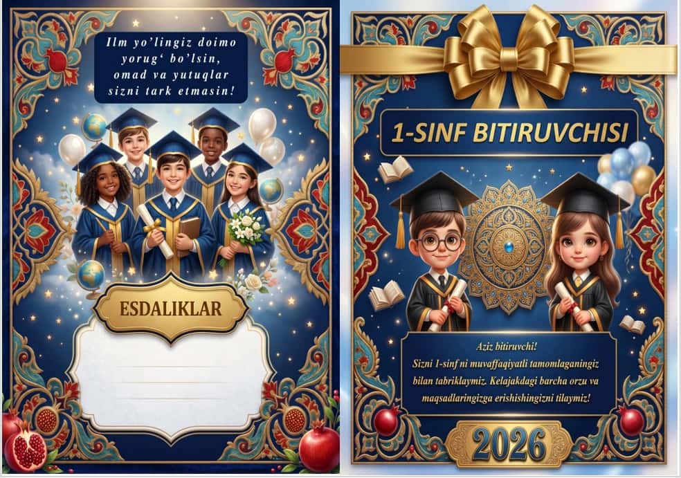 1-sinf bitiruvchisi tayyor shablon 2