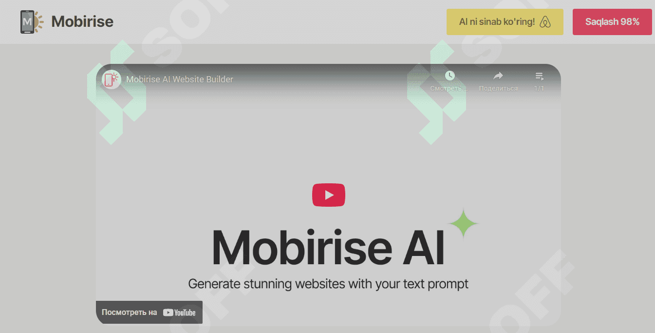 Mobirise | Web sayt yaratuvchi 2