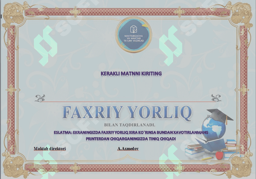 MAKTAB FAXRIY YORLIQ 1