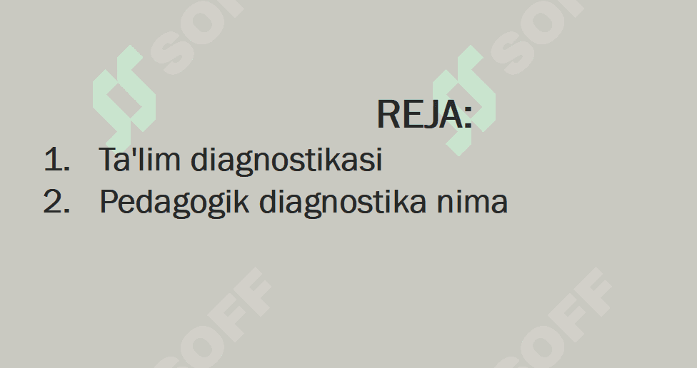Ta'lim diagnostikasi 1