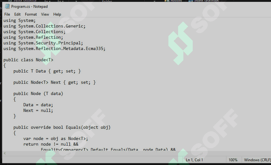 List Nodes (Linked List, Zanjirlar) C# misollar, examples 1