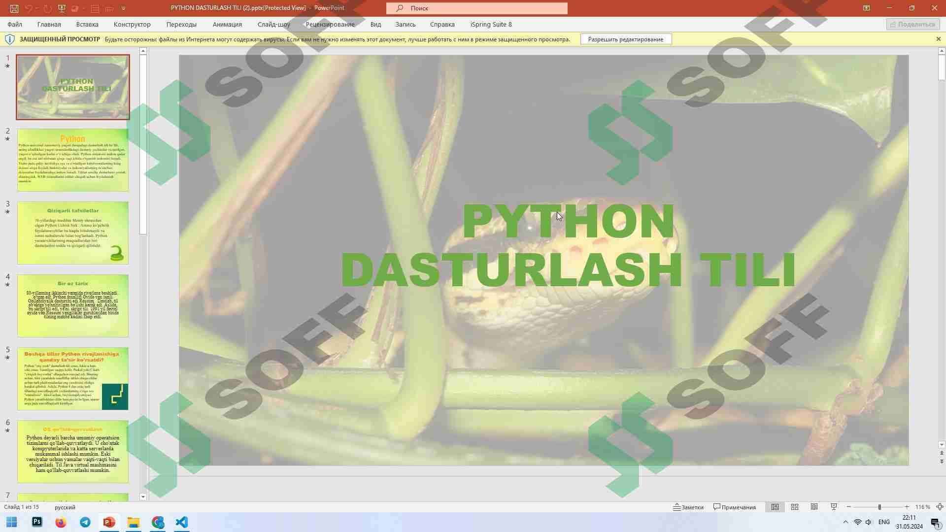 PYTHON DASTURLASH TILI 1