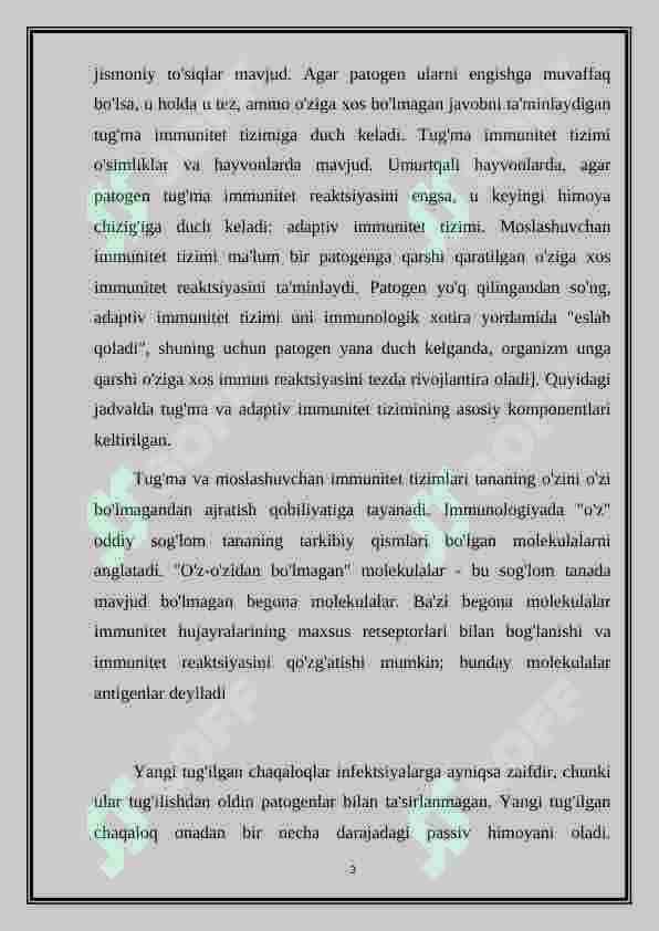 Immunologik sistema 3