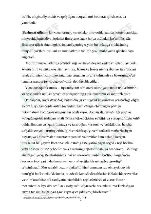 Industrial iqtisodiyot. Rejalashtirish va bashorat qilishning ahamiyati 2