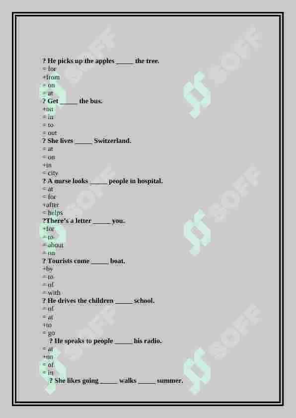 ingiliz tili test 2
