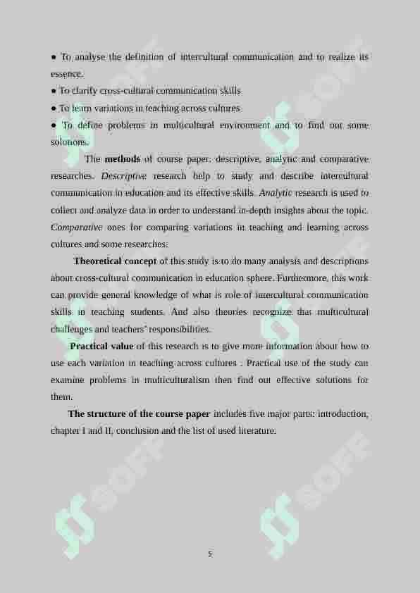 Intercultural communication in education: challenges in multiculturalism 5