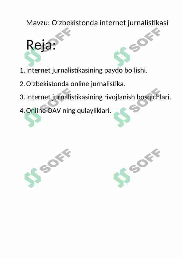 O’zbekistonda internet jurnalistikasi 1