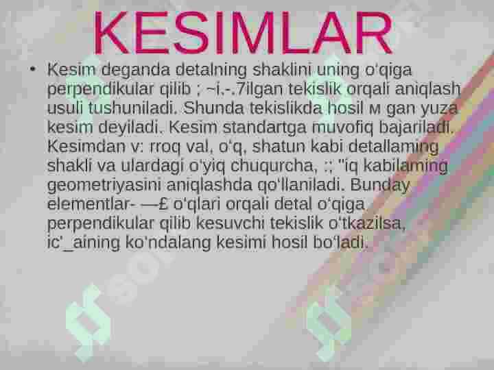 KESIMLAR VA QIRQIMLAR 2