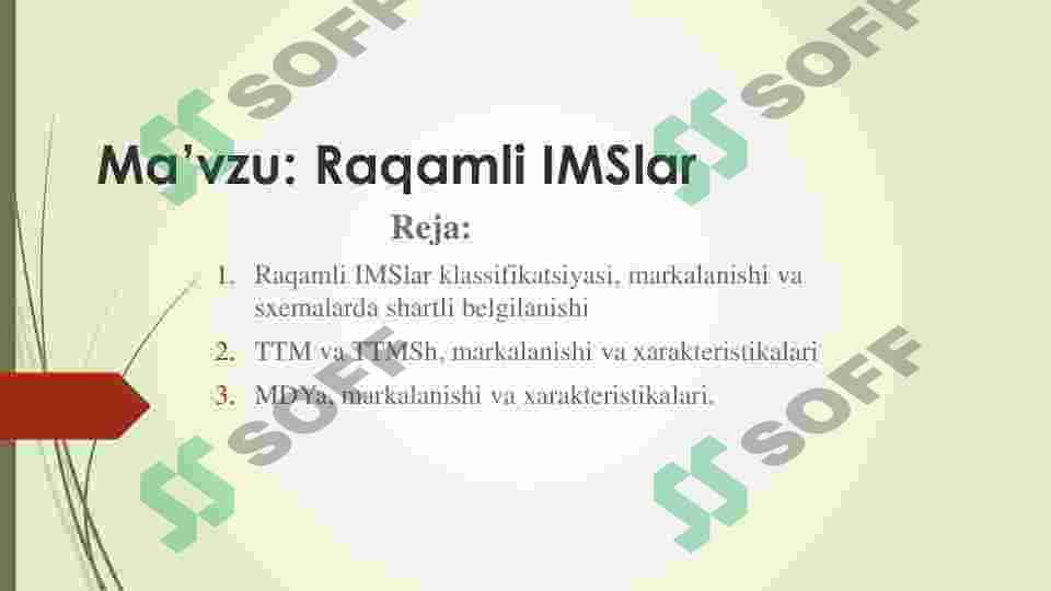 Raqamli IMSlar 2