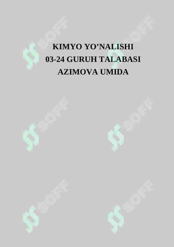 Kimyo test 2