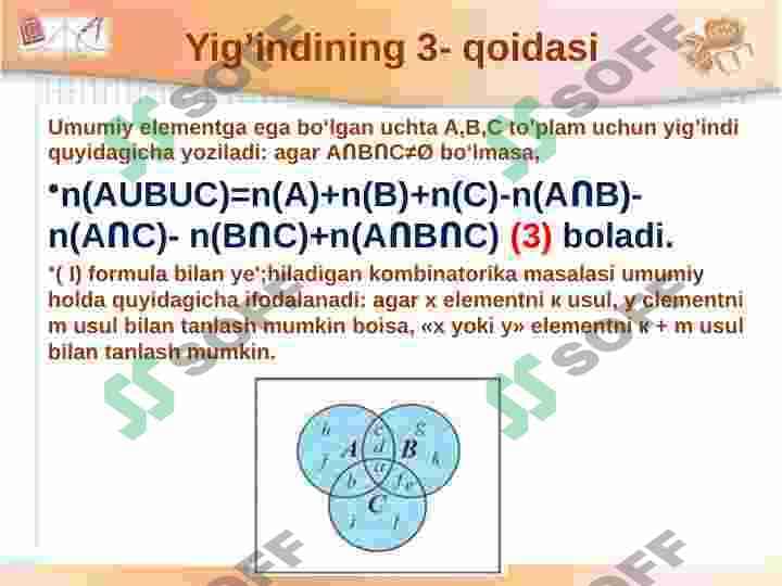 Kombinatorika qoidalari 5