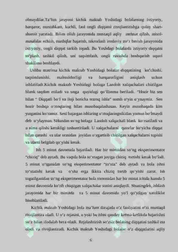 Kichik maktab yoshi bolalarida bilim o’zlashtirish jarayonida yuzaga keladigan konfliktlar 6