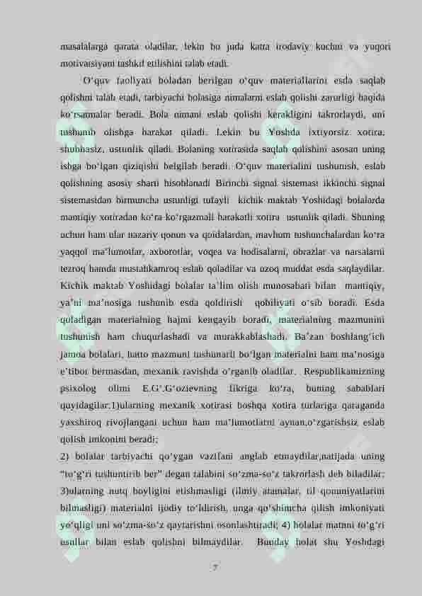 Kichik maktab yoshi bolalarida bilim o’zlashtirish jarayonida yuzaga keladigan konfliktlar 7