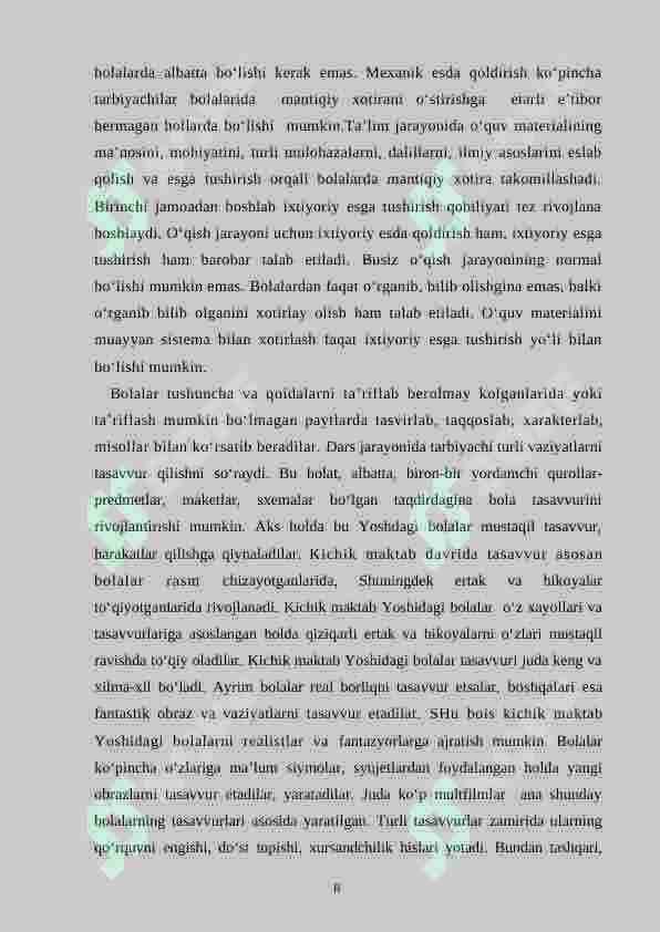 Kichik maktab yoshi bolalarida bilim o’zlashtirish jarayonida yuzaga keladigan konfliktlar 8