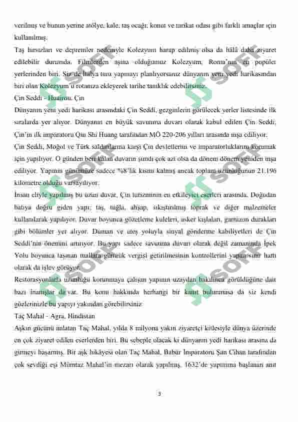 Milli sertifika Konuşma soruları ve cevaplar 3