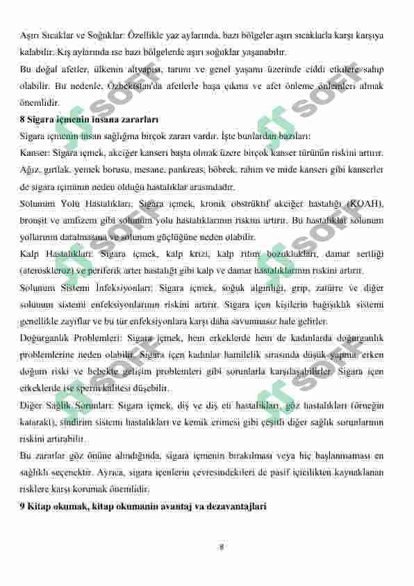 Milli sertifika Konuşma soruları ve cevaplar 8