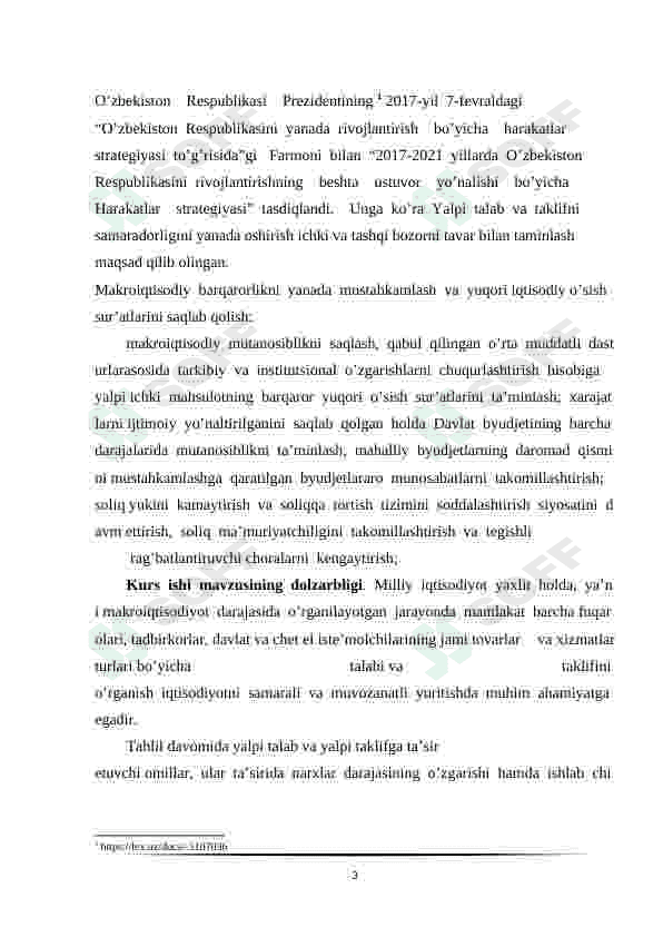 Yalpi taklif tarkibi 3