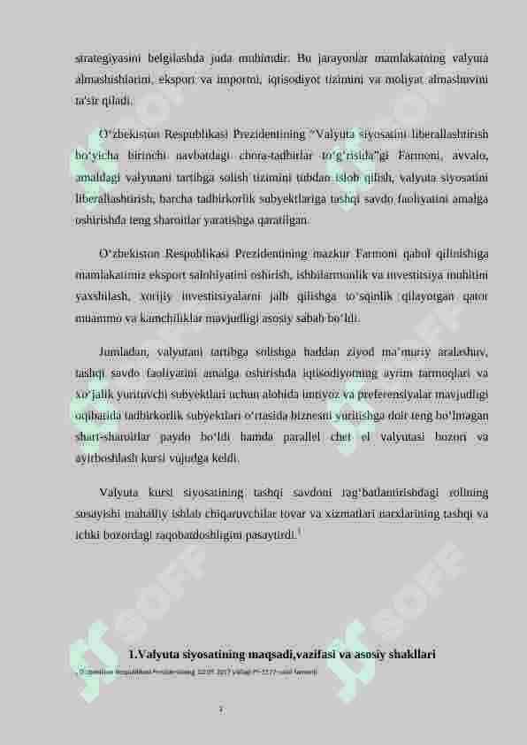 Valyuta siyosati va liberallashtirishning iqtisodiyotga ta'siri 3