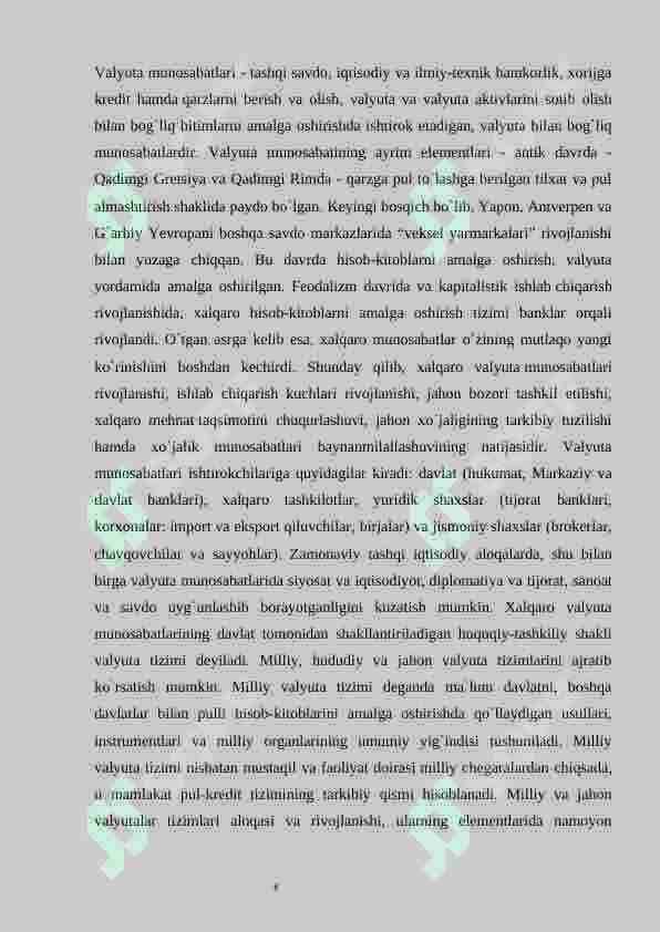 Valyuta siyosati va liberallashtirishning iqtisodiyotga ta'siri 8