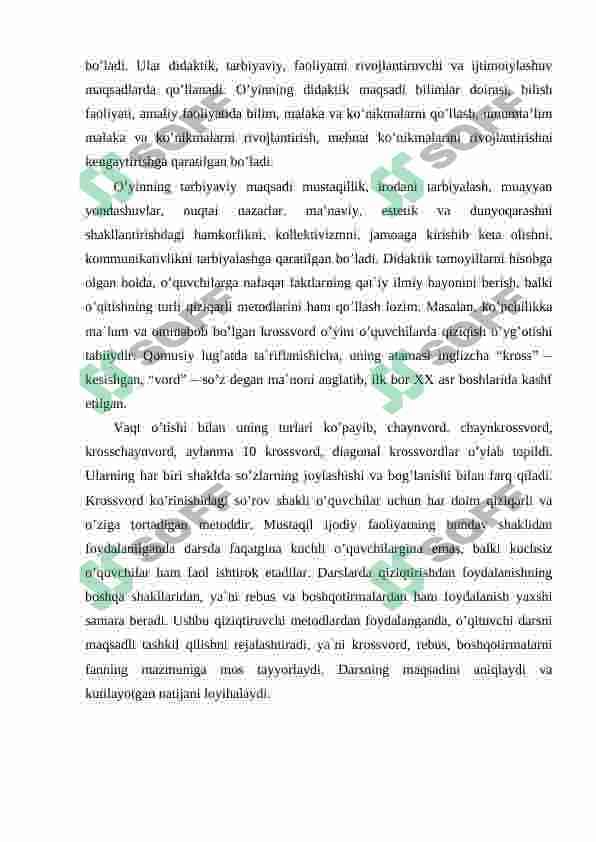 Mantiqiy amallar mavzusini o’qitishni loyihalashtirish 4