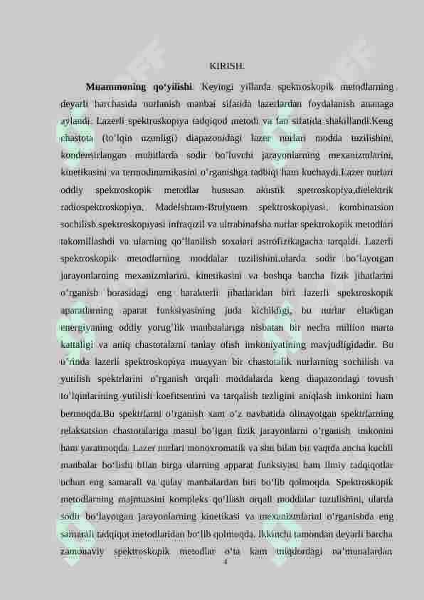 Lazerlar va lazerli spektroskopiya istiqbollari 4