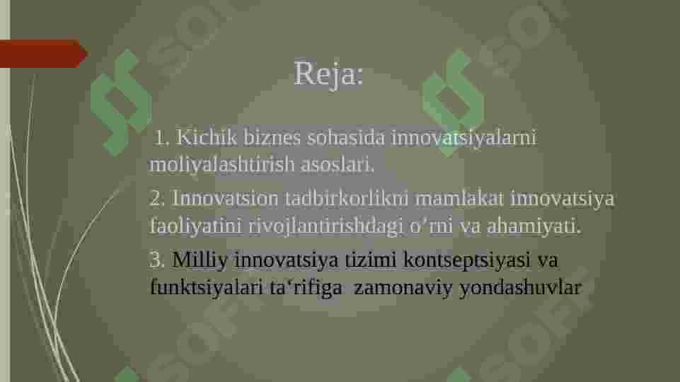 MILLIY INNOVATSIYA TIZIMI VA INNOVATSIONTADBIRKORLIK 2