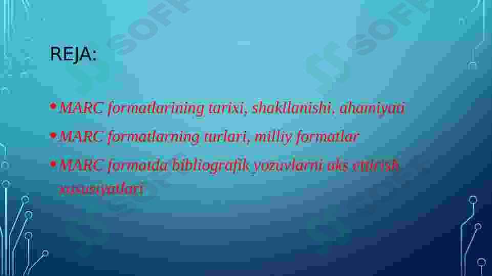 Bibliografik ma’lumotlarni taqdim etish formatlari 2