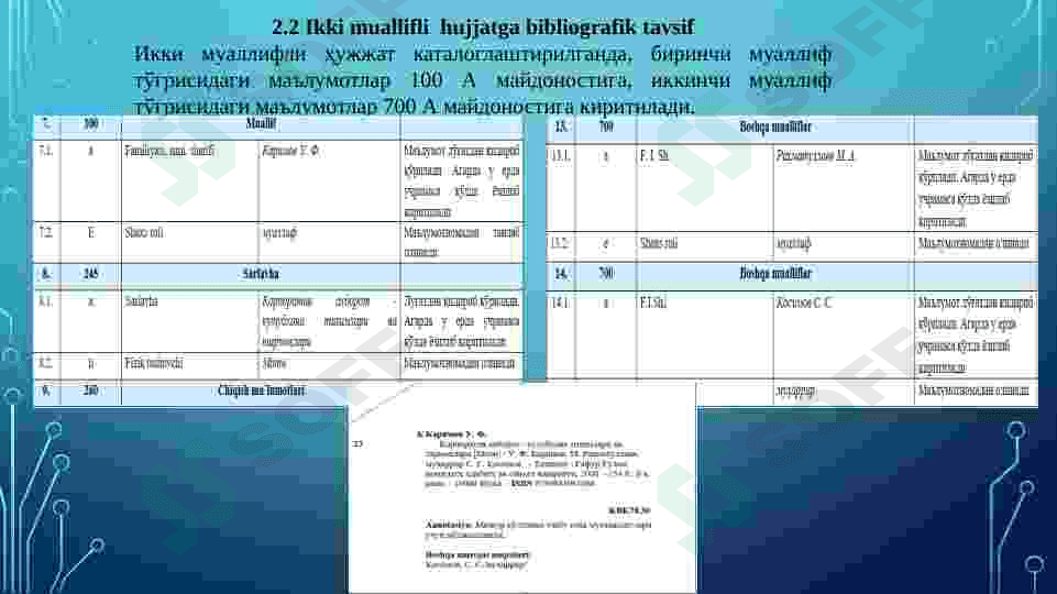 Bibliografik ma’lumotlarni taqdim etish formatlari 8