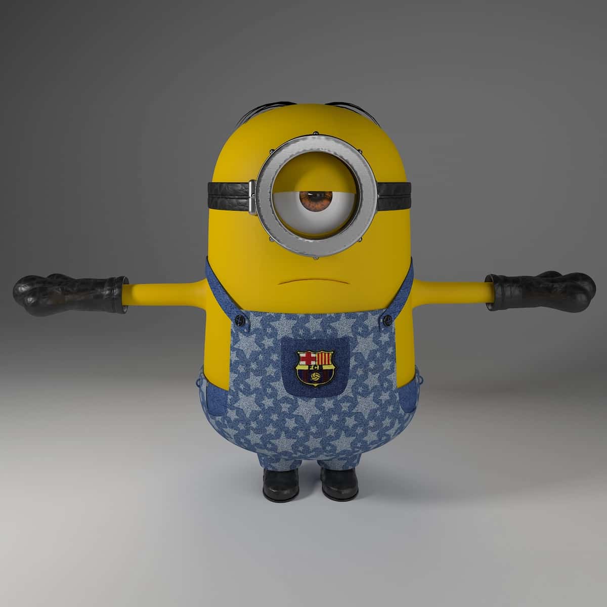 Minion stuart 3d model 1