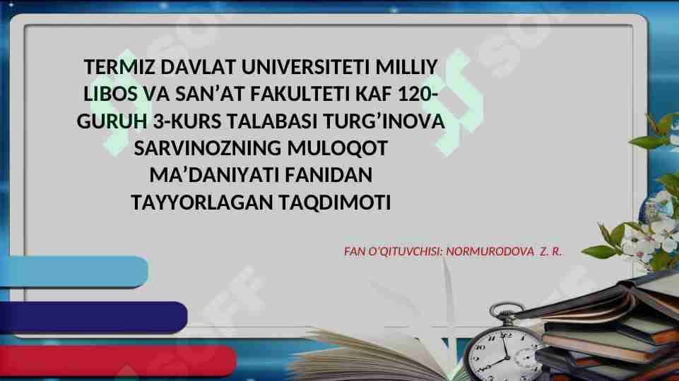 A.QAHHOR ASARLARIDA NUTQ VA NOTIQLIK MASALALARI