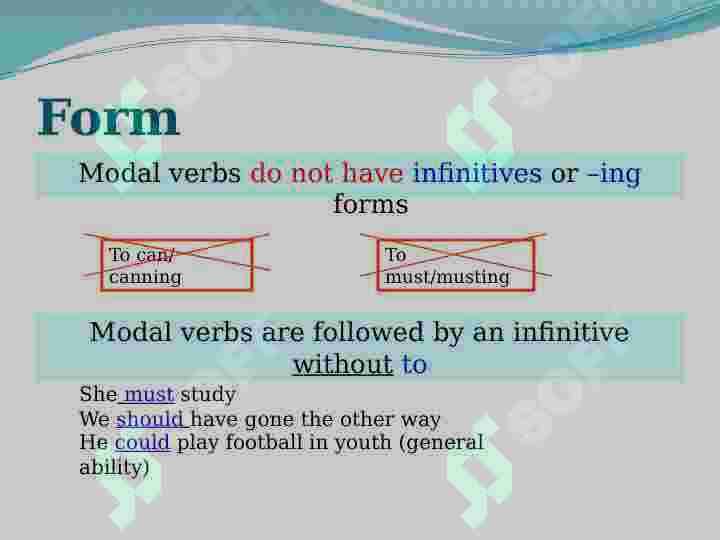 Modal verbs Modal fe'llar 4