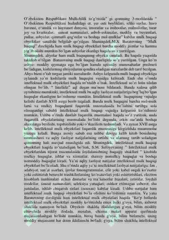 Mulk huquqi modulidan kazus savoliga yechim 2