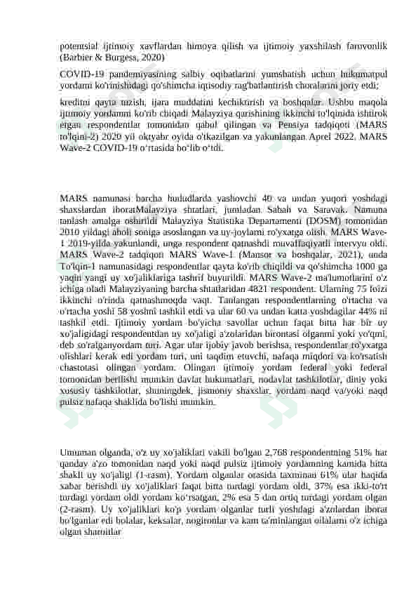 Malayziya davlatining davlatining kambagallikka qarshi kurash va aholini ijtimoiy himoyalash xarajatlari 2