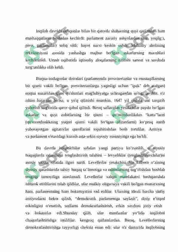 INGLIZ INQILOBI (XVII ASR). 3