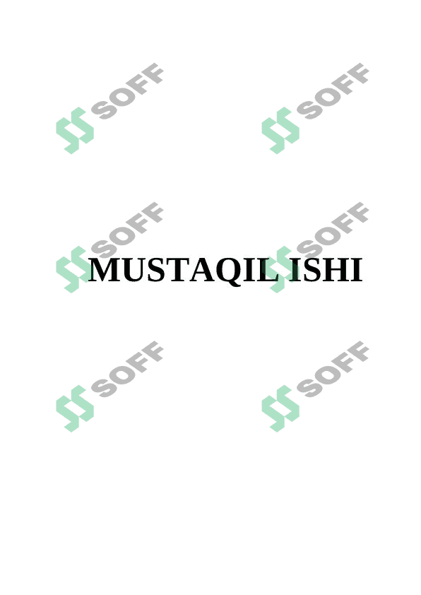 Kompyuter xotirasining ierarxik tuzilishi. 1