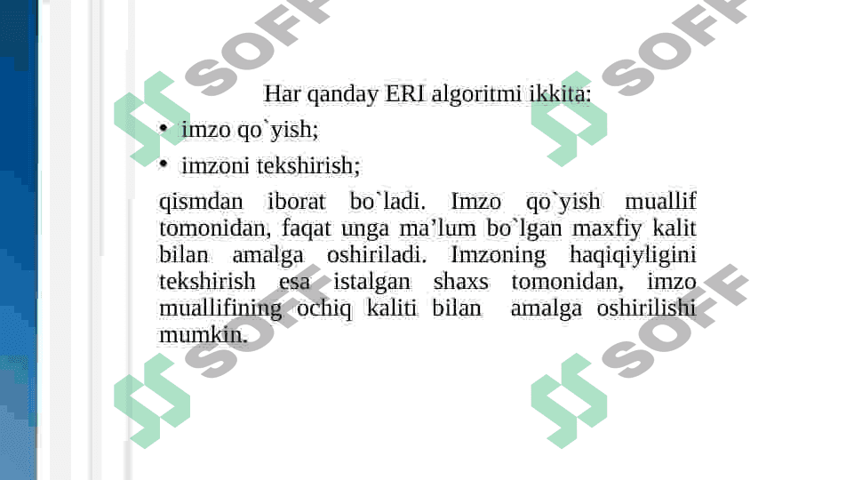 Elektron raqamli imzo tushunchasi va undan foydalanish jarayoni. 8