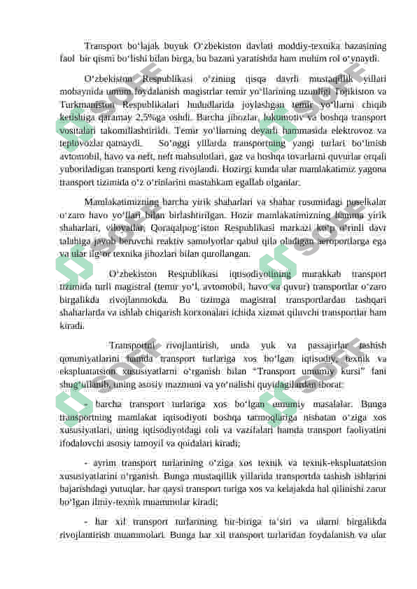MARSHRUTLASHTIRISHNI TRANSPORT MASALASIGA KELTIRIB YECHISH 2
