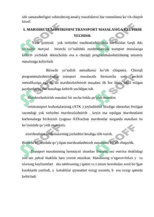 MARSHRUTLASHTIRISHNI TRANSPORT MASALASIGA KELTIRIB YECHISH 3