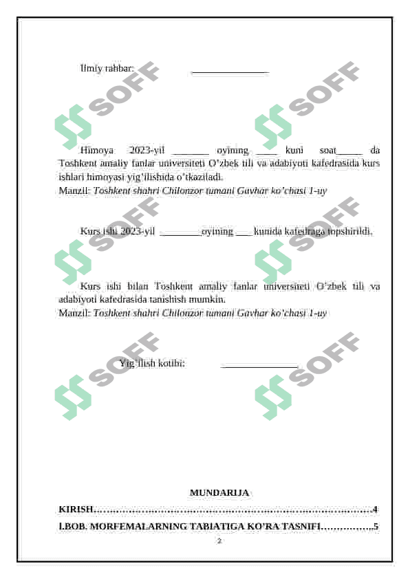 O'zbek tilshunosligida morfema 2