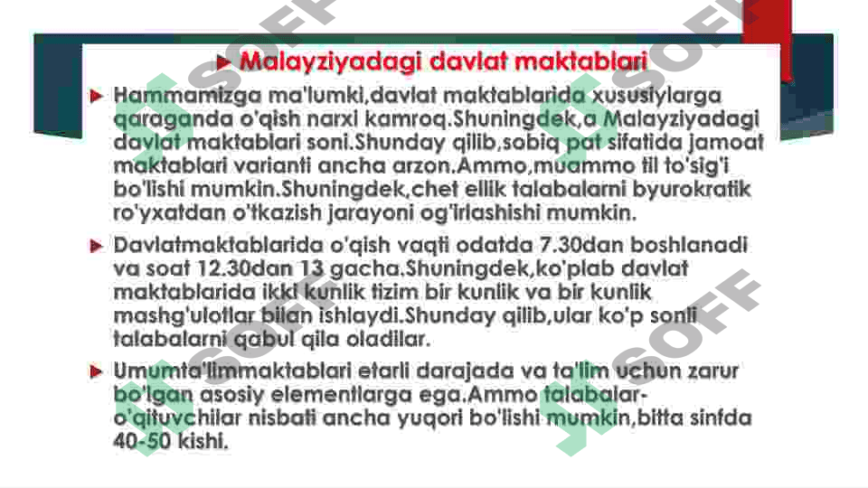 Malayziya ta’lim tizimi 2