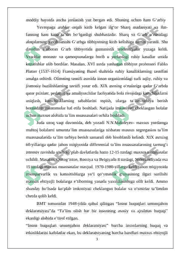 Inklyuziv ta’limning huquqiy asoslarini xalqaro hujjatlarda tahlil qilish 3