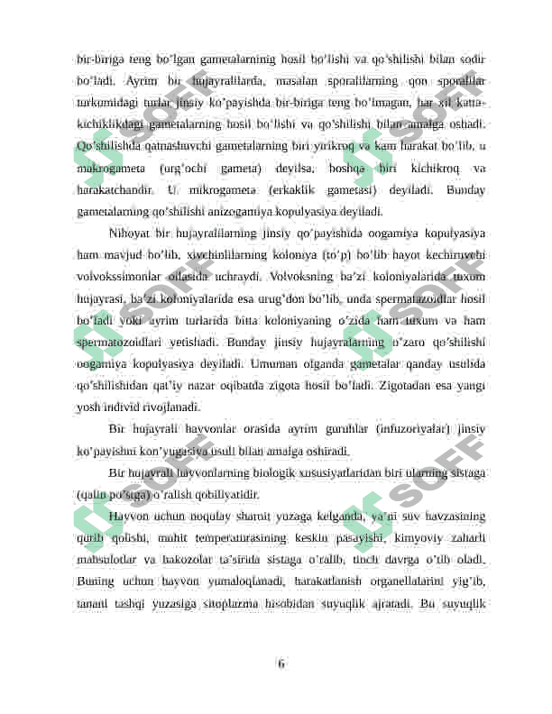 UMIRTQASIZ HAYVONLAR KELIB CHIQISHIDA FILOGENETIK BOG‘LIQLIGI 6