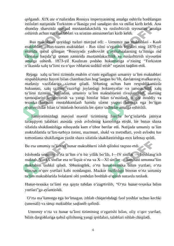 Xalq taʼlimi tizimi 6