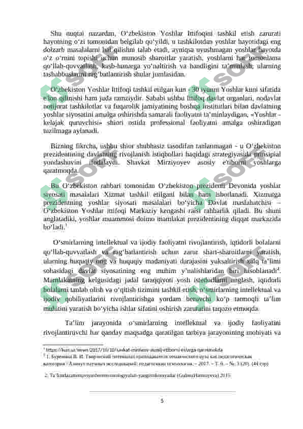 Yoshlarning maʼnaviy intellektual salohiyatni aniqlash 5