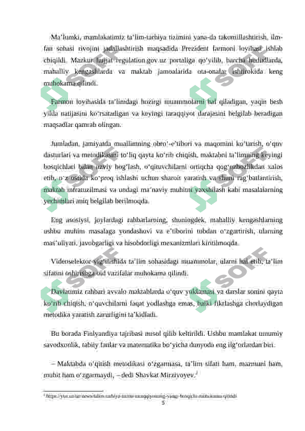 Ta'lim tizimi 5