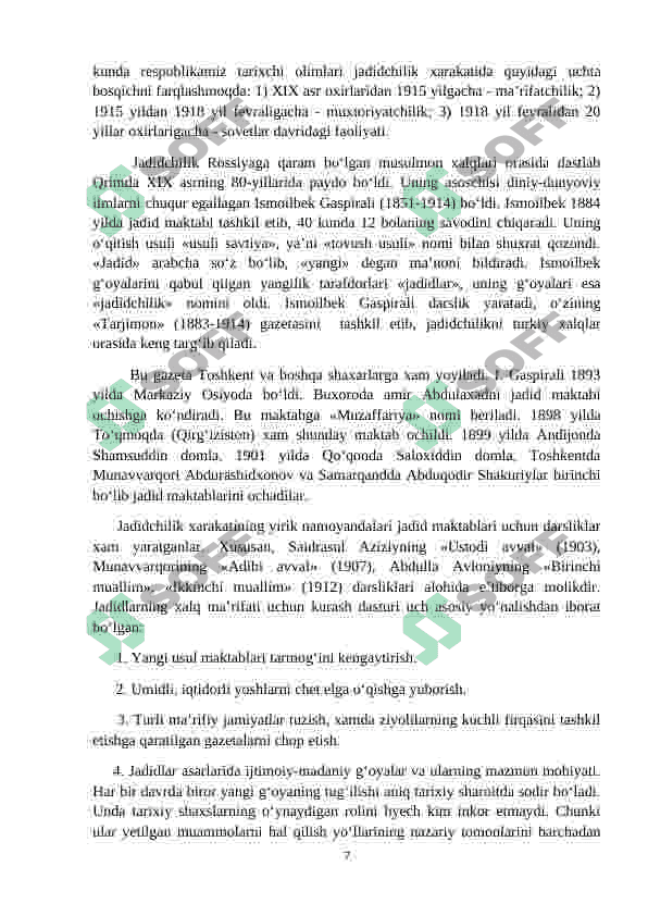 Turkiston jadidchilik harakati 7
