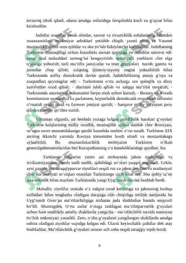 Turkiston jadidchilik harakati 8