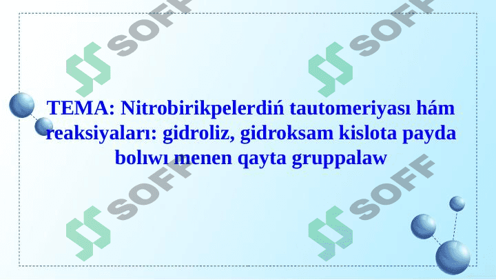 Nitrobirikmalar 1
